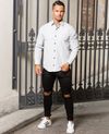 Light Gray Blouse Rusty Neal