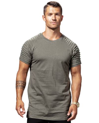 Pleat Raglan Tee Olive Urban Classics
