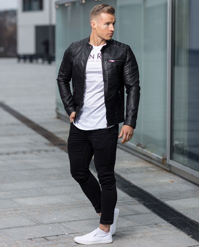Rocky Faux Leather Jack & Jones