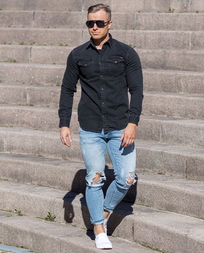 Sheridan Denim Shirt Black Jack & Jones Sheridan Denim Shirt Black Jack & Jones