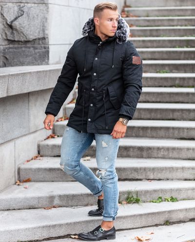 Black Parka Winter Cipo & Baxx