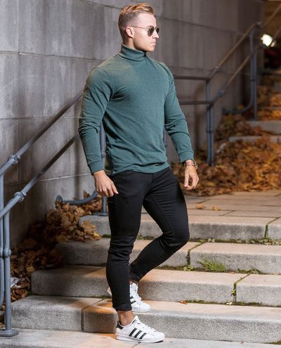Denver Roll Neck Green Only & Sons