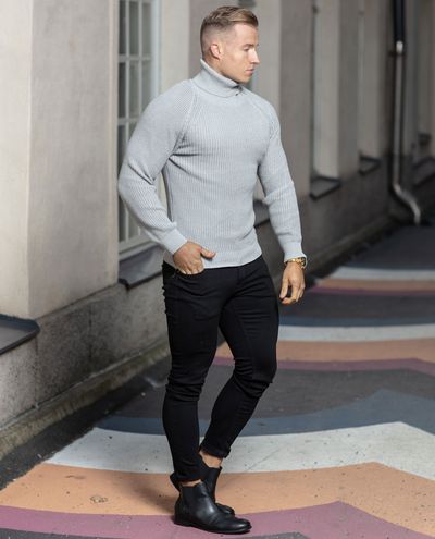 High Roll Neck Gray Rusty Neal