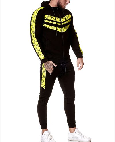 Hoodie And Pants Set 2 Pieces Neon Detail Jerone