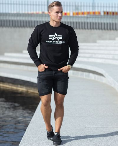 Basic Sweater Black Alpha Industries