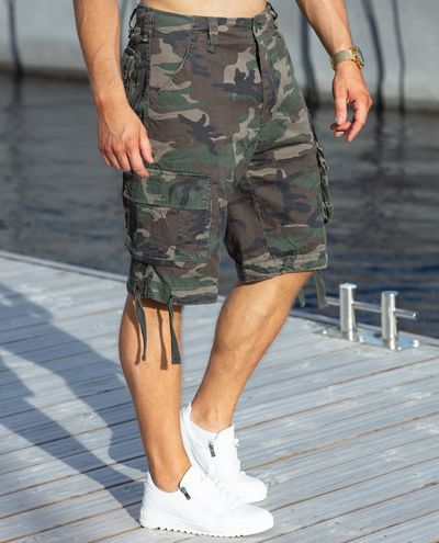 Urban Cargo Shorts Olive Camo Urban Classics Urban Cargo Shorts Olive Camo Urban Classics
