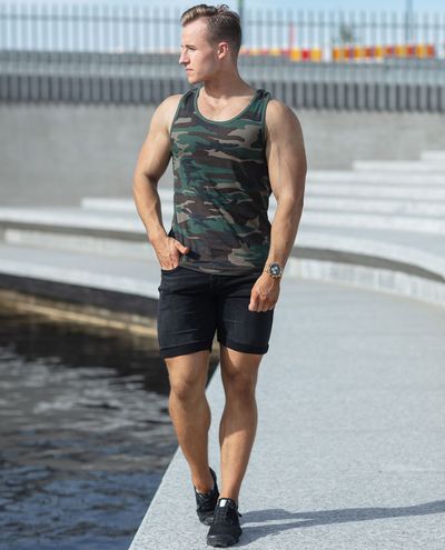 Steen Camo Woodland Tank Brandit