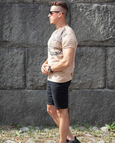 Force T-Shirt Camel Rusty Neal