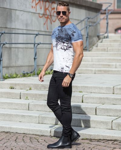 Mikkel T-Shirt Blue Carisma