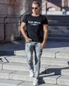Slava Ukraini T-Paita Doubleprint Black by Jerone