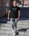 Slava Ukraini T-Paita Quote Black V-Neck Jerone