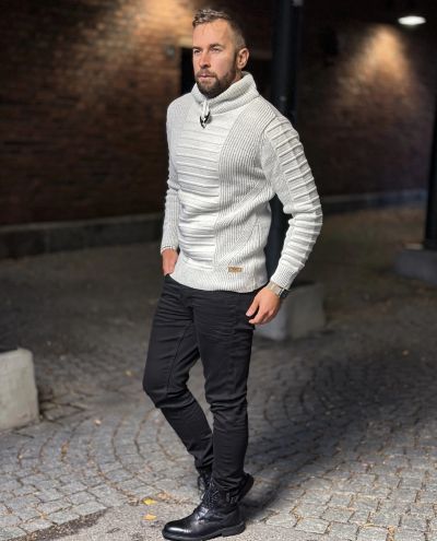 Jumper Knitwear Light Gray Carisma