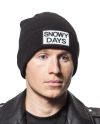 Snowy Days Beanie Black Carisma