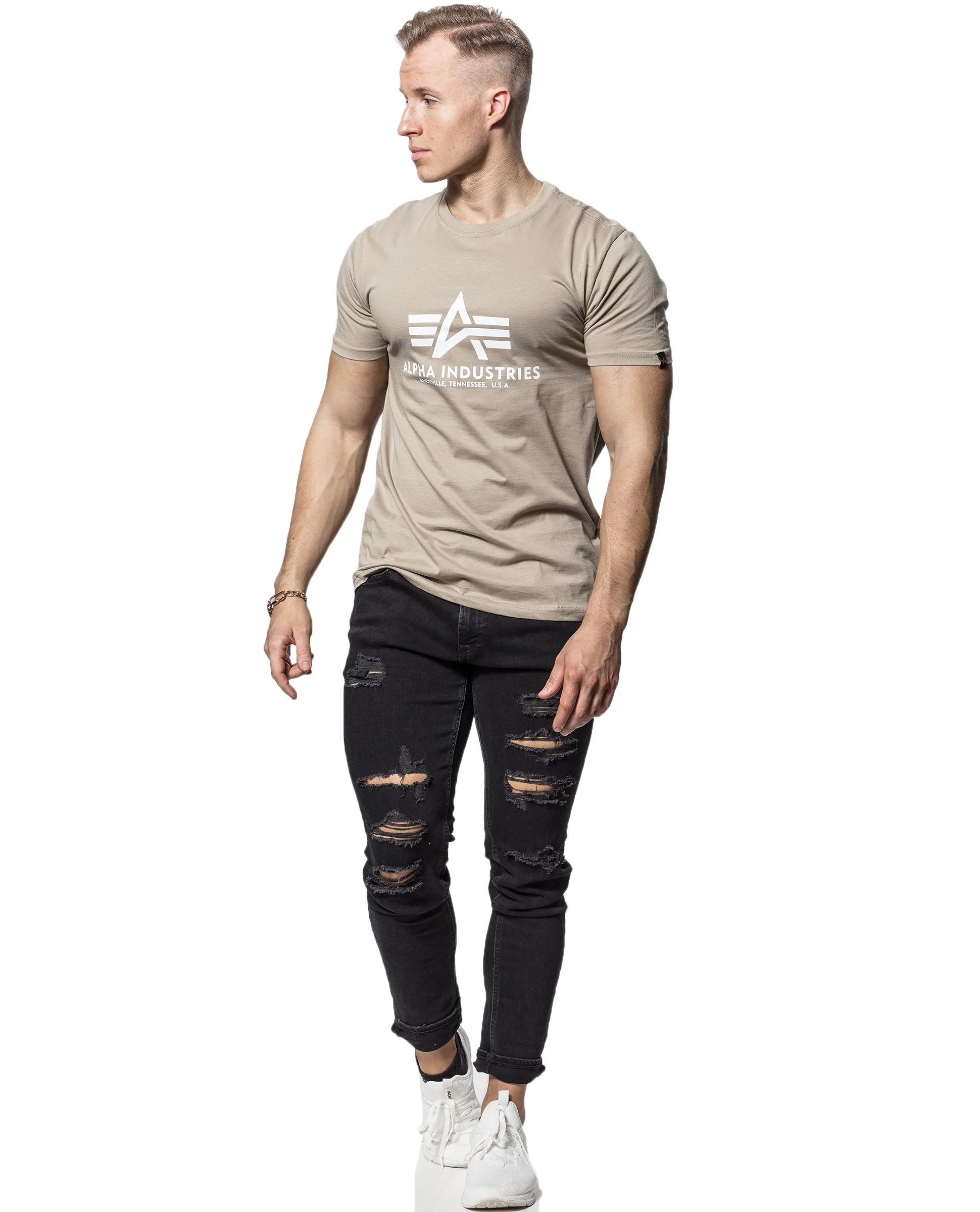 Basic T-Shirt Sand Alpha Industries