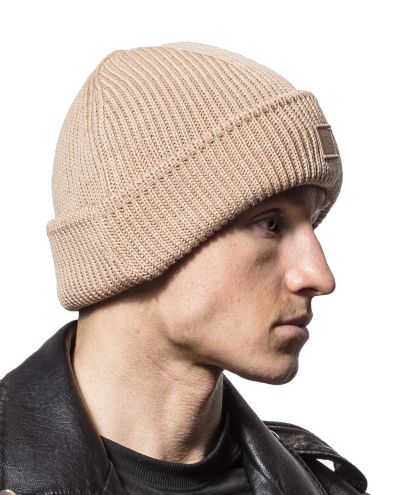 Knitted Wool Beanie Beige Urban Classics