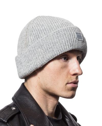 Knitted Wool Beanie Gray Urban Classics