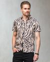 Summer Viscose Shirt Beige Zayne Paris