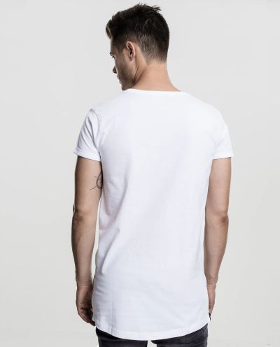 Long Shaped Side Zip Tee White Urban Classics