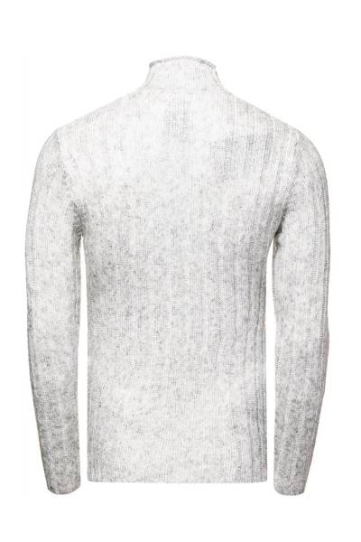 Gray Knit With Collar Rusty Neal Gray Knit With Collar Rusty Neal