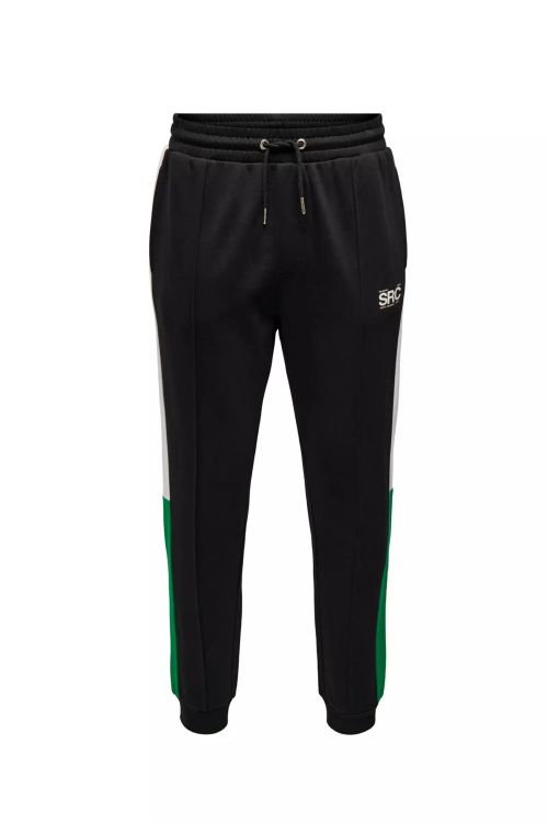Regular Sweatpants Black With Green Detail Only & Sons