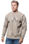 Beige Collegepaita Logopainatuksella