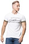 Structured White T-Shirt Gold Jerone