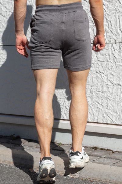 Tummanharmaat collegeshortsit Rusty Neal