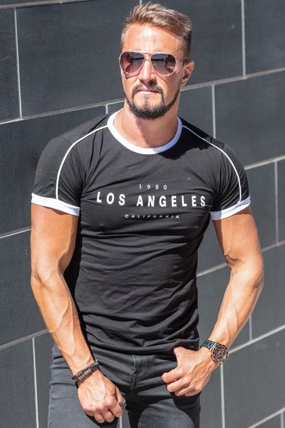 Los Angeles Black T-Shirt Jerone Los Angeles Black T-Shirt Jerone