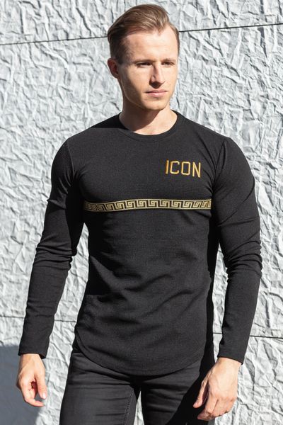 Icon Embroided Longsleeve Black Jerone