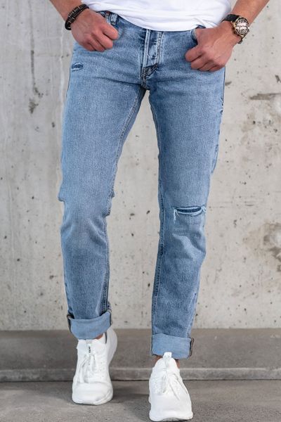 Glenn Cole Blue Jeans Slightly Ripped L32 Jack & Jones