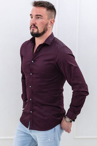 Viininpunainen premium kauluspaita JACK&JONES