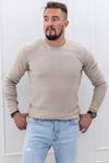 Struktuuripintainen beige neule Carisma