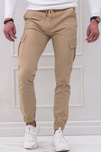 Mitchell Vaaleanruskeat Reisitaskuhousut L32 Jerone