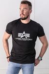Basic Carbon Silver Black T-Shirt Alpha Industries