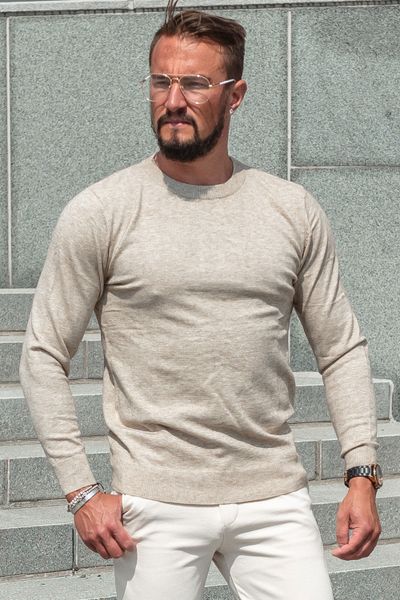Cashmere touch beige neule JERONE