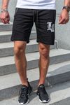 LA mustat collegeshortsit vetoketjutaskuilla JERONE