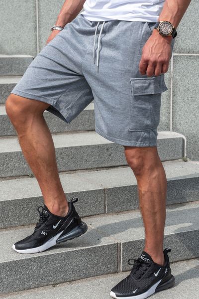 Harmaat miesten collegeshortsit