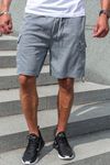 Harmaat miesten collegeshortsit