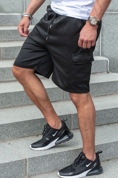 Mustat miesten collegeshortsit