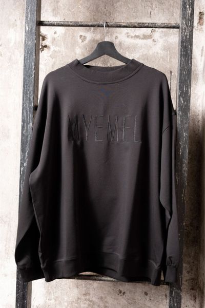 Miesten musta collegepaita Oversize MYEMEL