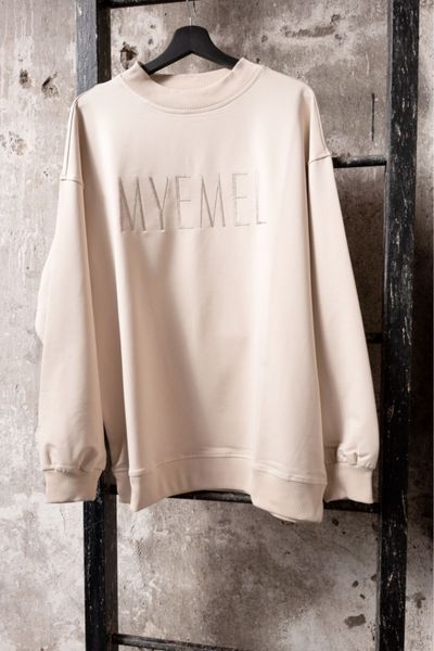 Miesten beige collegepaita Oversize MYEMEL