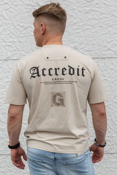 Accredit T-paita vaaleanruskea JERONE Accredit T-paita vaaleanruskea JERONE