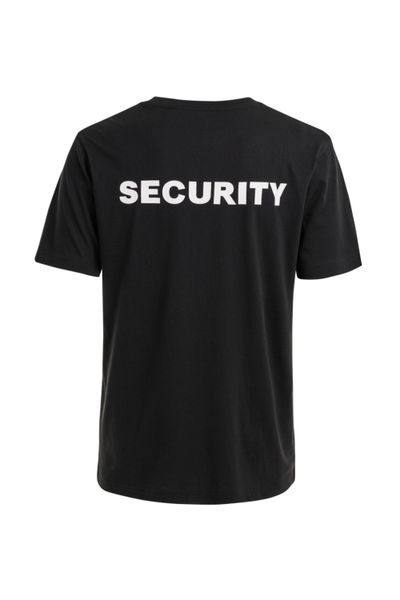 Security printattu musta t-paita Brandit