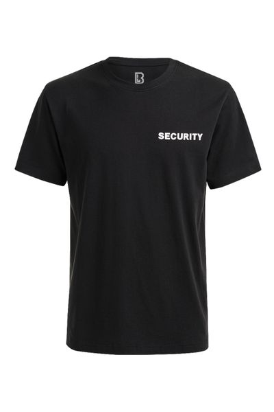 Security printattu musta t-paita Brandit