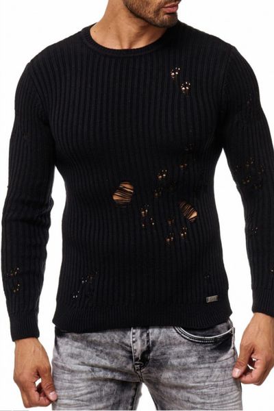 Ripped Knit Black Rusty Neal