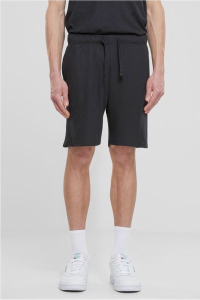 Vohvelipintaiset mustat shortsit URBAN CLASSICS Vohvelipintaiset mustat shortsit URBAN CLASSICS