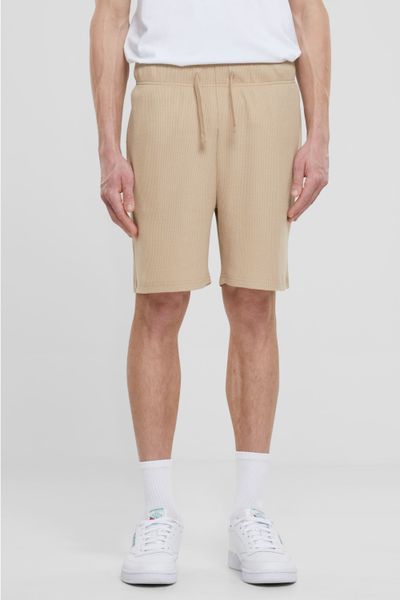 Vohvelipintaiset beiget shortsit URBAN CLASSICS