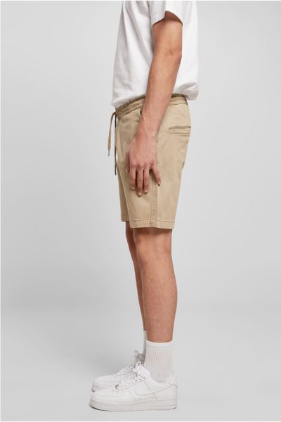 Beiget joustavat twillishortsit URBAN CLASSICS