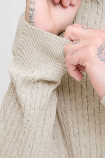 Eemil vaaleanruskea neule Jack & Jones