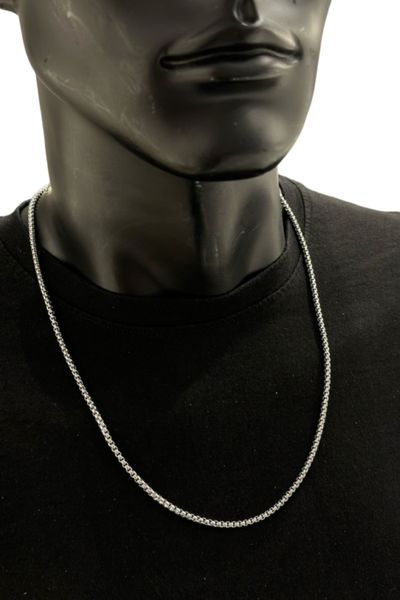 Hopeanvärinen ketju 60cm JERONE JEWELLERY